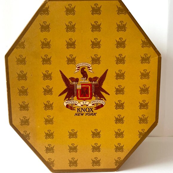 Vintage KNOX Premier Men's Fedora Black Hat with Original Box, Size 7 1/8, EUC! - Picture 14 of 16